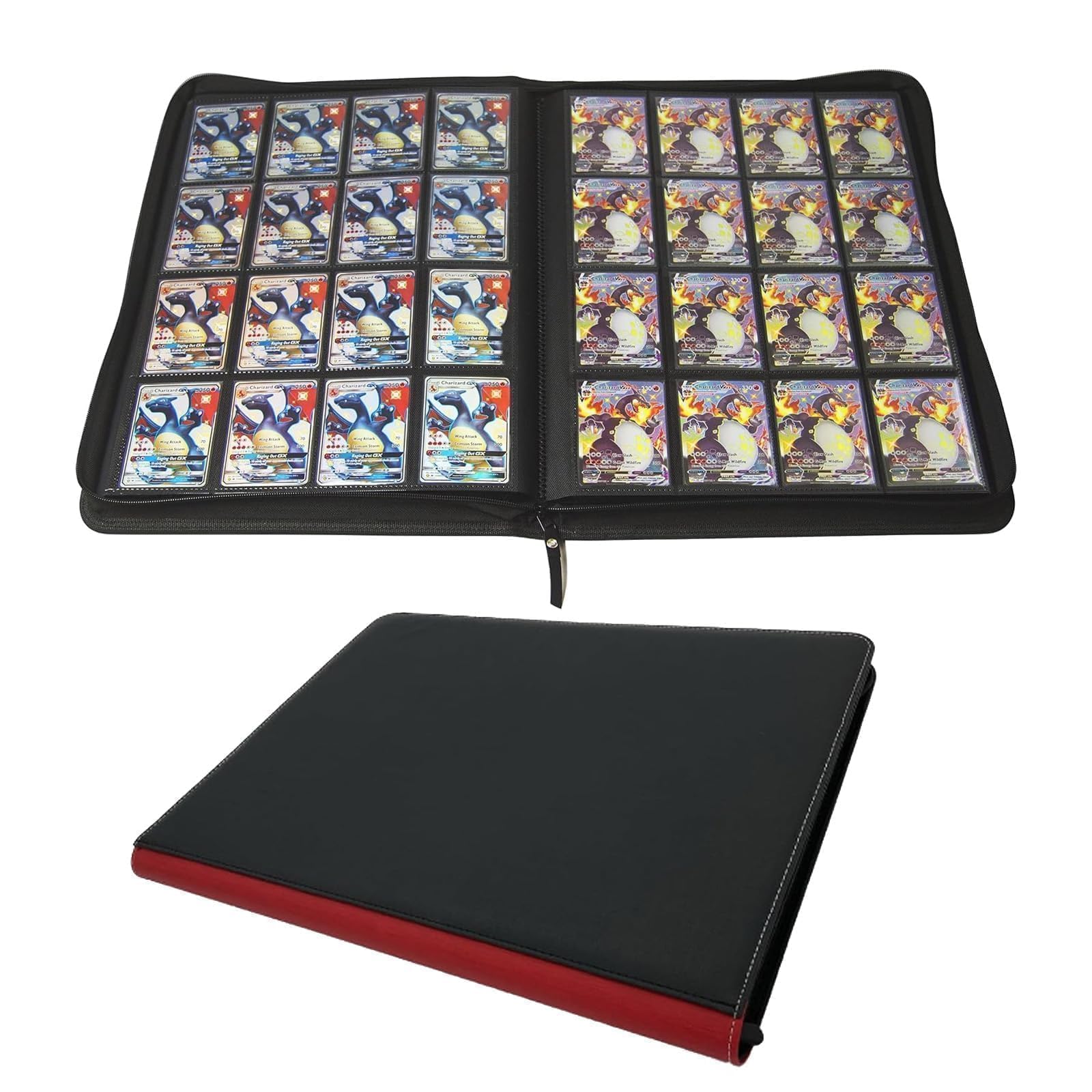 Foto 2 pulgar | Carpeta De Tarjetas Coleccionables Con 16 Bolsillos Y Más De 1000 Bolsillos Para Tcg, Color Negro - Venta Internacional
