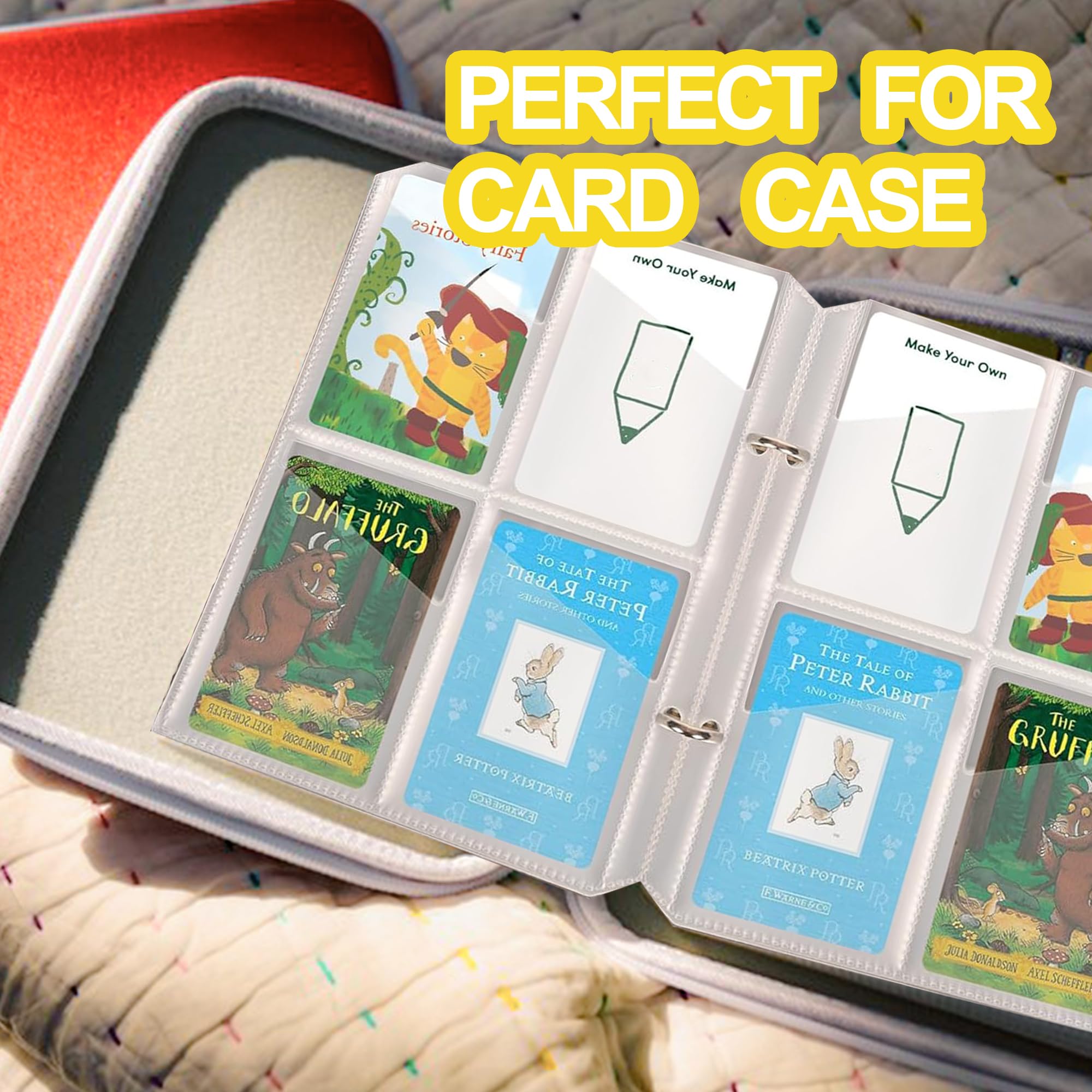 Foto 6 pulgar | Fundas Para Tarjetas, Paquete De 10, 80 Bolsillos, Para Tarjetero Yoto, 2 Anillos - Venta Internacional.