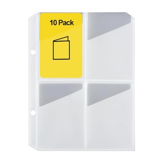 Foto 1 | Fundas Para Tarjetas, Paquete De 10, 80 Bolsillos, Para Tarjetero Yoto, 2 Anillos - Venta Internacional.