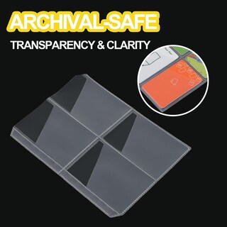 Foto 3 | Fundas Para Tarjetas, Paquete De 10, 80 Bolsillos, Para Tarjetero Yoto, 2 Anillos - Venta Internacional.
