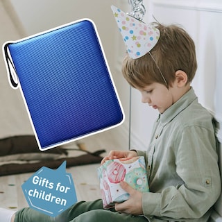 Foto 6 | Carpeta De 9 Compartimentos Para Hasta 900 Tarjetas, Impermeable, Azul - Venta Internacional.
