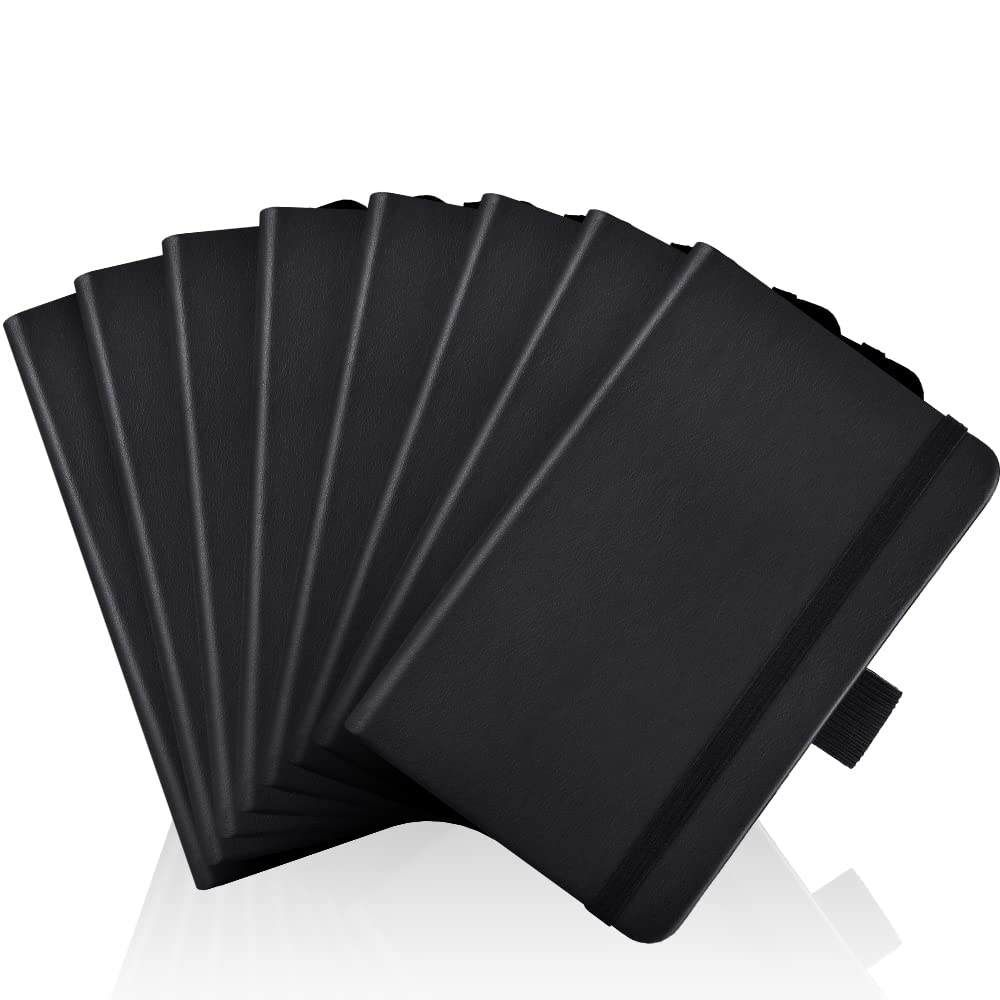 Cuaderno De Bolsillo Aisbugur, Paquete De 2, 320 Páginas, 9,4 X 14,5 Cm, Negro - Venta Internacional.