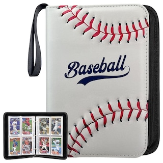 Foto 1 | Carpeta De Béisbol Con 4 Bolsillos, 400 Tarjetas, Impermeable - Venta Internacional.