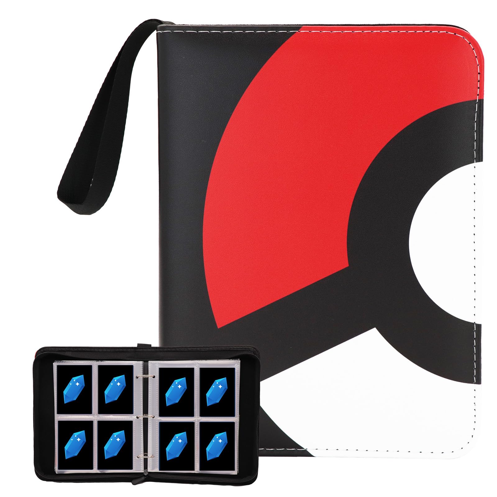 Foto 2 pulgar | Carpeta De 4 Bolsillos, Diseño Moderno Para 400 Tarjetas, Color Rojo - Venta Internacional.