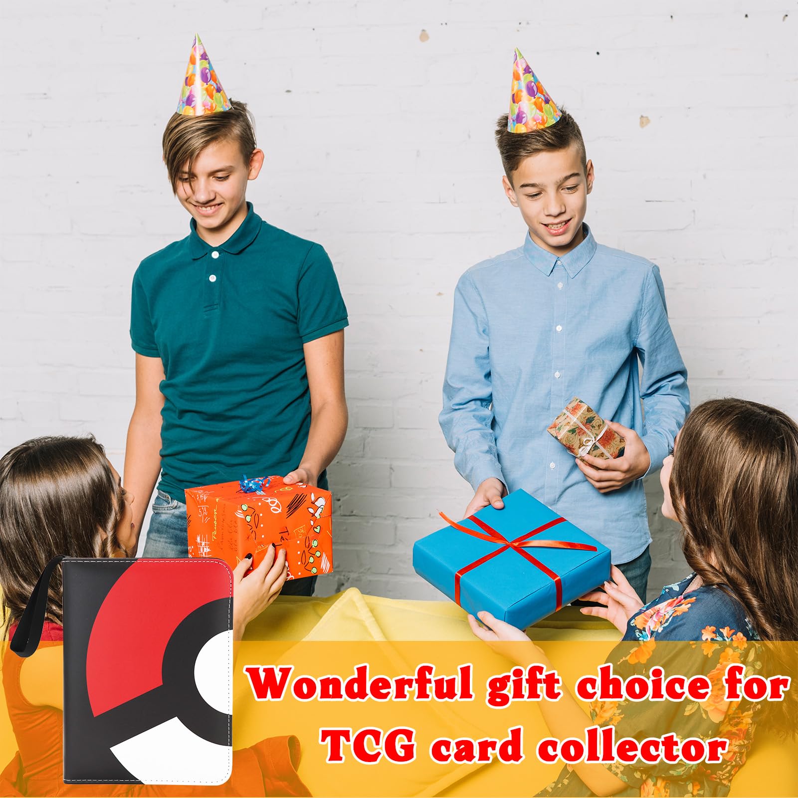 Foto 6 | Carpeta De 4 Bolsillos, Diseño Moderno Para 400 Tarjetas, Color Rojo - Venta Internacional.