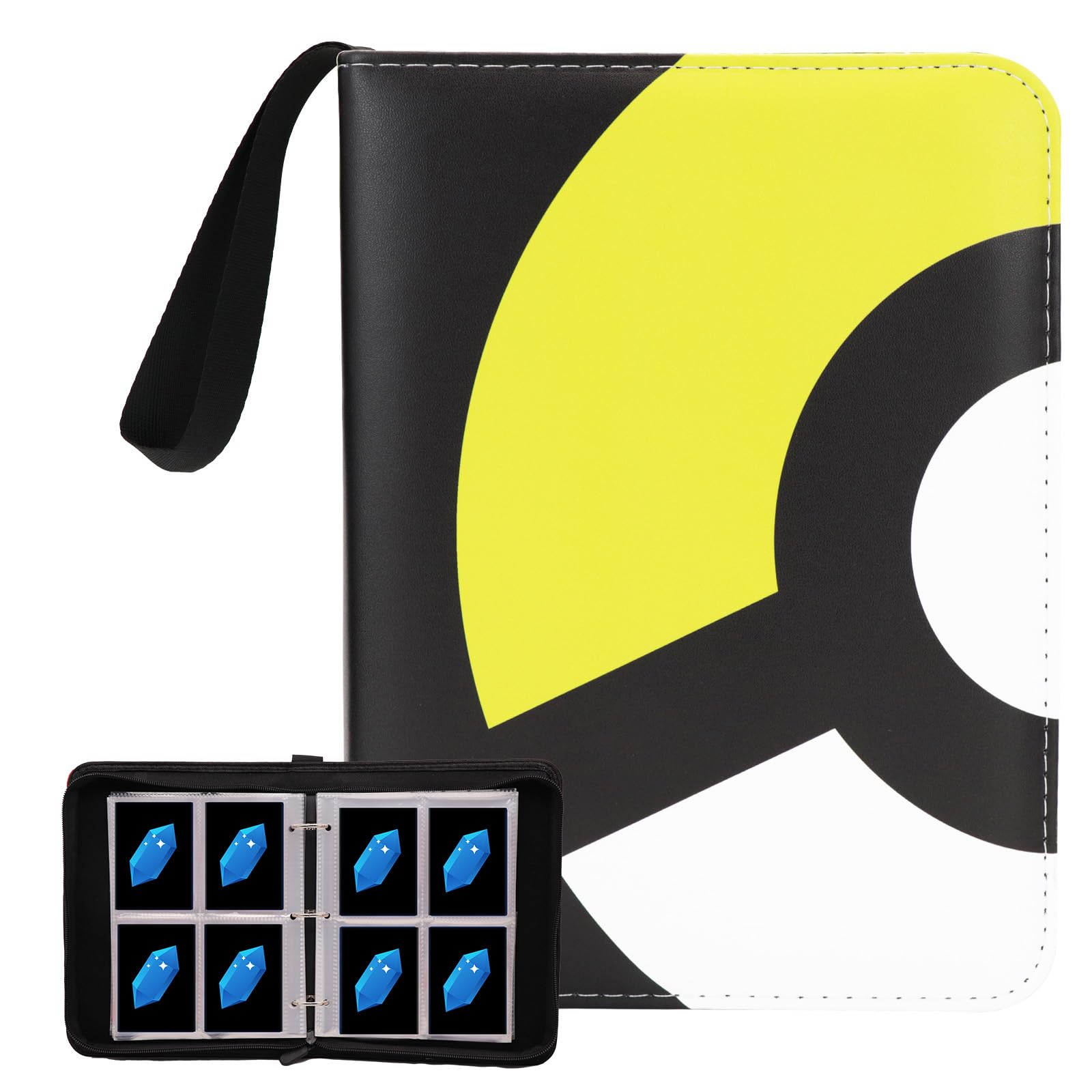 Carpeta De 4 Bolsillos Con Diseño Moderno Para 400 Tarjetas Coleccionables - Venta Internacional.