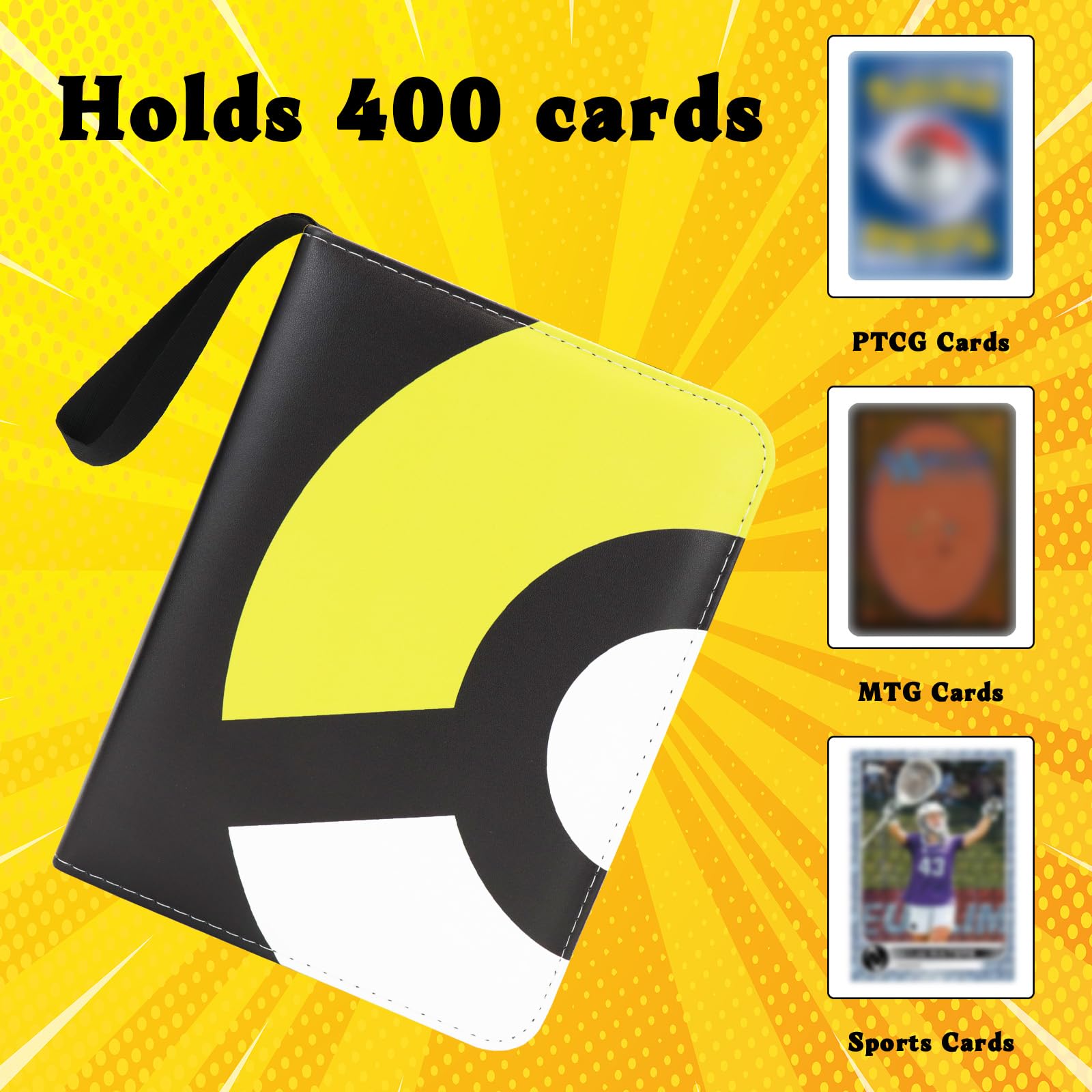 Foto 6 pulgar | Carpeta De 4 Bolsillos Con Diseño Moderno Para 400 Tarjetas Coleccionables - Venta Internacional.
