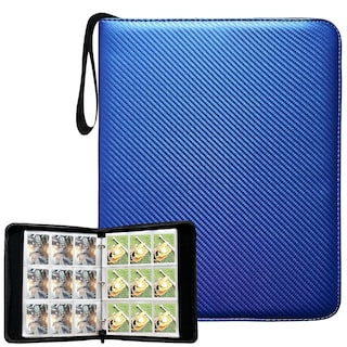 Foto 1 | Carpeta De 9 Compartimentos Para Hasta 900 Tarjetas, Impermeable, Azul - Venta Internacional.