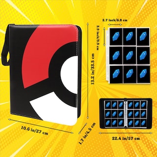 Foto 4 | Carpeta De 9 Bolsillos, Diseño Moderno Para 900 Tarjetas, Color Rojo - Venta Internacional.