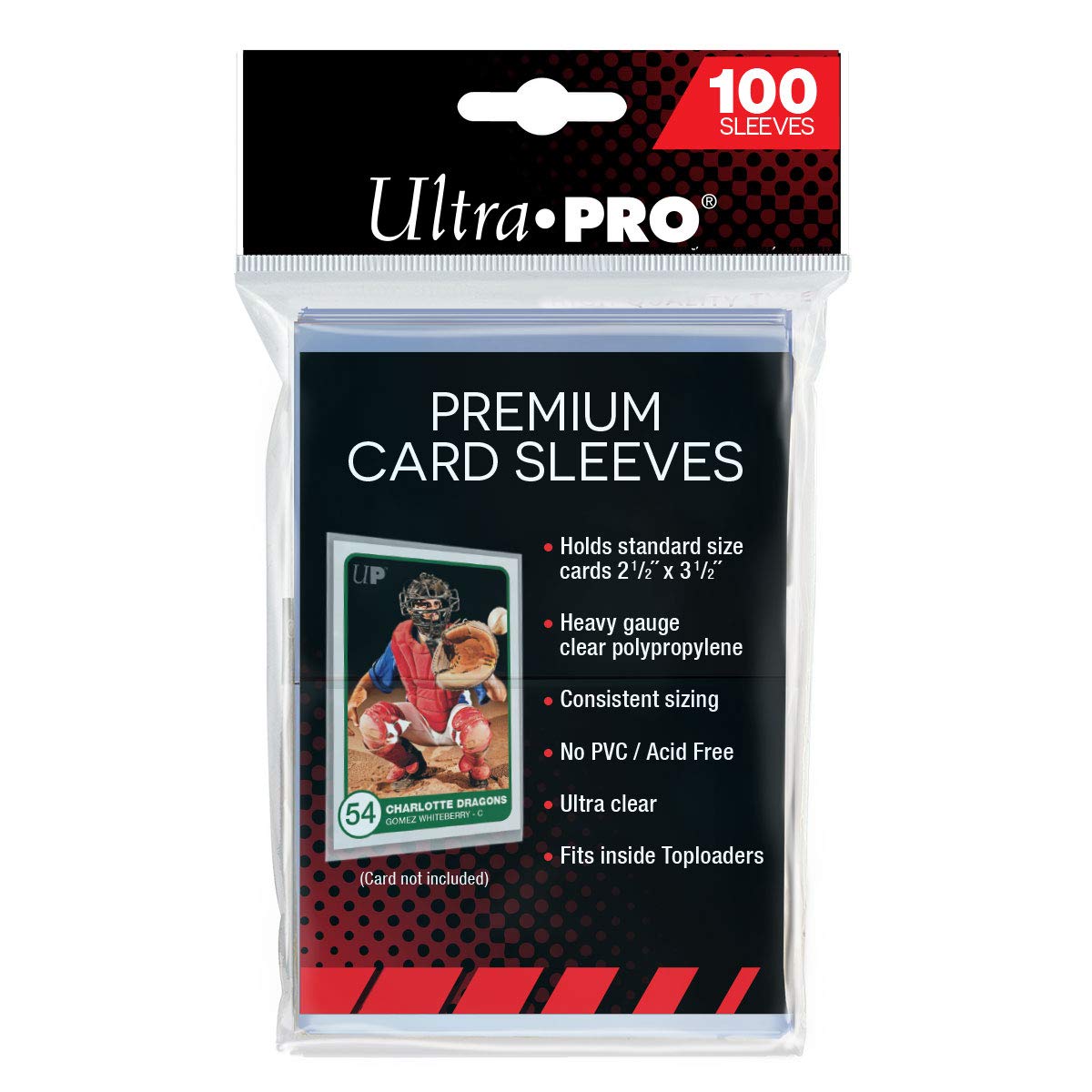 Fundas Para Tarjetas Ultra Pro Premium Clear De 100 Quilates, Tamaño Estándar - Venta Internacional.