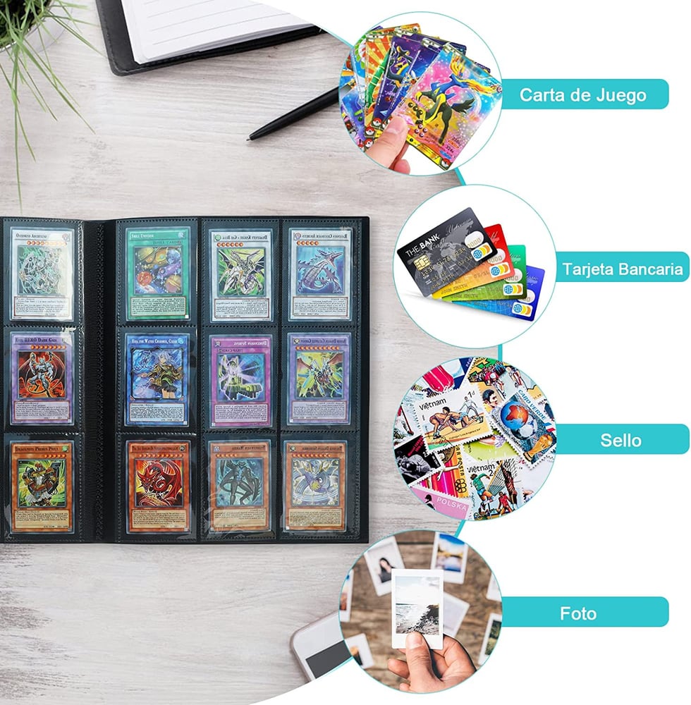 Foto 5 pulgar | Carpeta Para Tarjetas Con 360 Compartimentos Tcg Myths Magic Pokémon Yugioh - Venta Internacional.