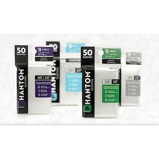 Foto 6 | Fundas para Cartas Capstone Games Phantom Aqua 80x80 Mm 50 Unidades - Venta Internacional
