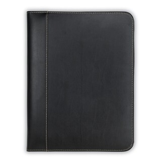 Foto 5 | Carpeta Portafolio Samsill, Piel Con Puntadas En Contraste, Color Negro - Venta Internacional.