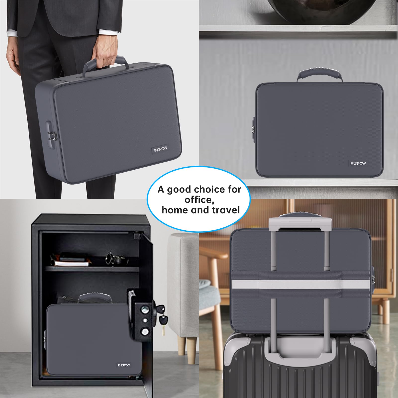 Foto 8 pulgar | Bolsa Organizadora De Archivos Ignífuga Engpow 5200 °f Con 13 Bolsillos - Venta Internacional.