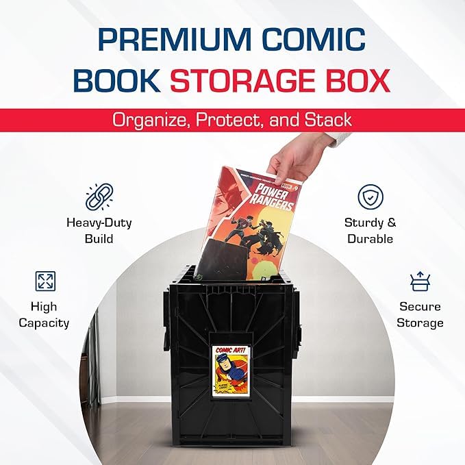 Foto 5 | Papelera Para Cómics Bcw, Corta, Con Capacidad Para 150 Cómics, Color Amarillo - Venta Internacional.