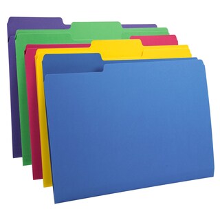 Foto 1 | Carpetas De Archivos Amazon Basics, Pesadas, 3 Pestañas, Tamaño Carta - Venta Internacional.