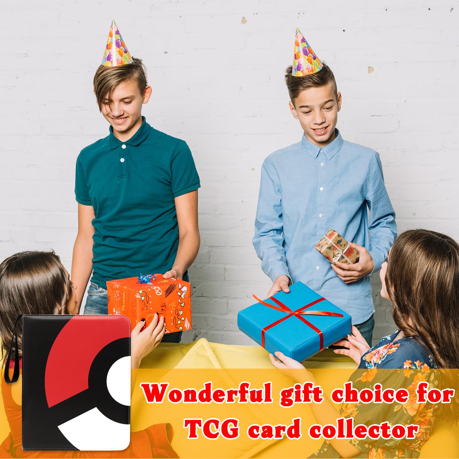 Foto 6 | Carpeta De 9 Bolsillos, Diseño Moderno Para 900 Tarjetas, Color Rojo - Venta Internacional.