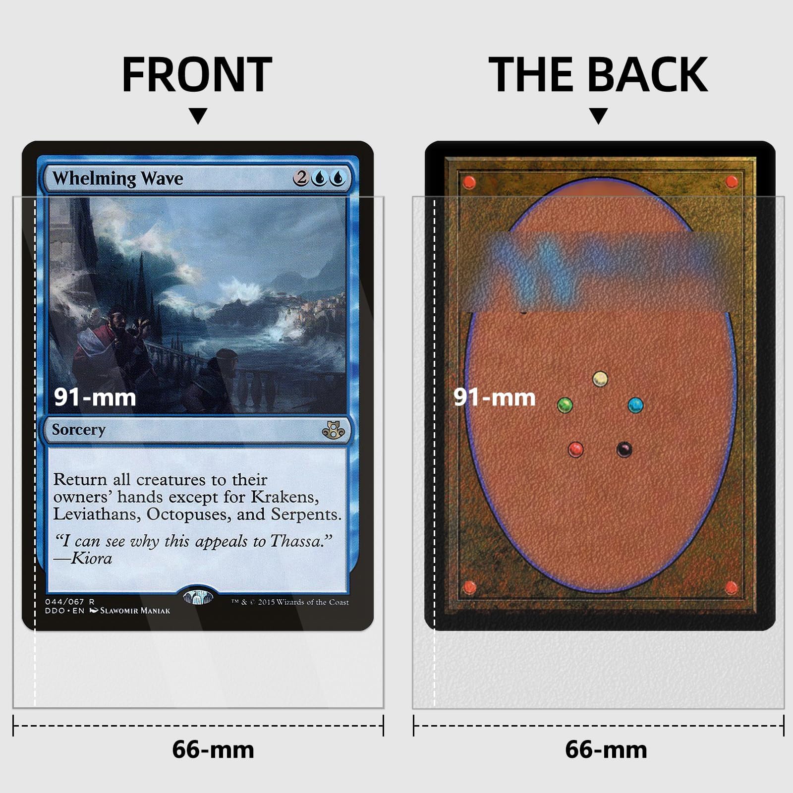 Foto 2 | Fundas De Cartas Mlikero Matte Clear 1000 Unidades Para Mtg - Venta Internacional.