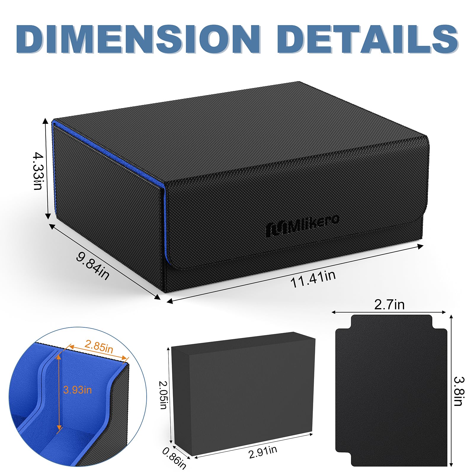 Foto 5 | Caja De Almacenamiento De Tarjetas Coleccionables Mlikero Card Deck Funda Para Más De 1800 Cartas - Venta Internacional