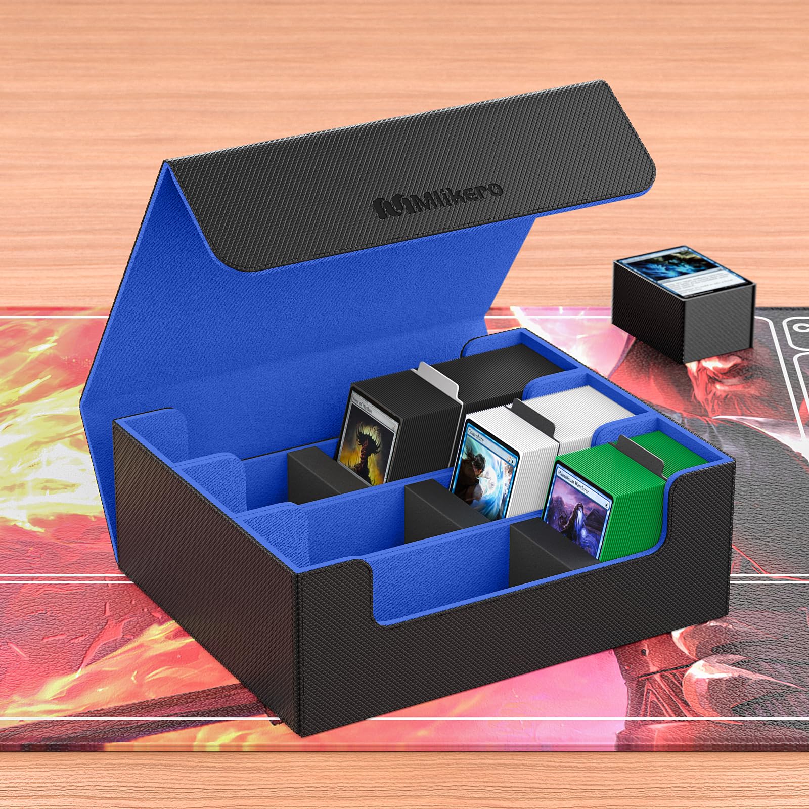 Foto 8 pulgar | Caja De Almacenamiento De Tarjetas Coleccionables Mlikero Card Deck Funda Para Más De 1800 Cartas - Venta Internacional