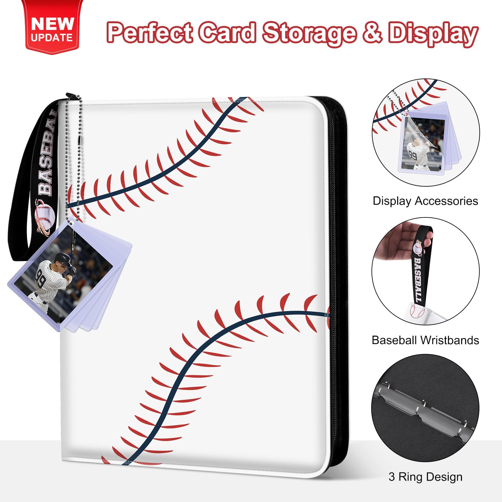 Foto 3 pulgar | Carpeta Coleccionable Mlikero Baseball Card 720 Pocket 2025 - Venta Internacional.