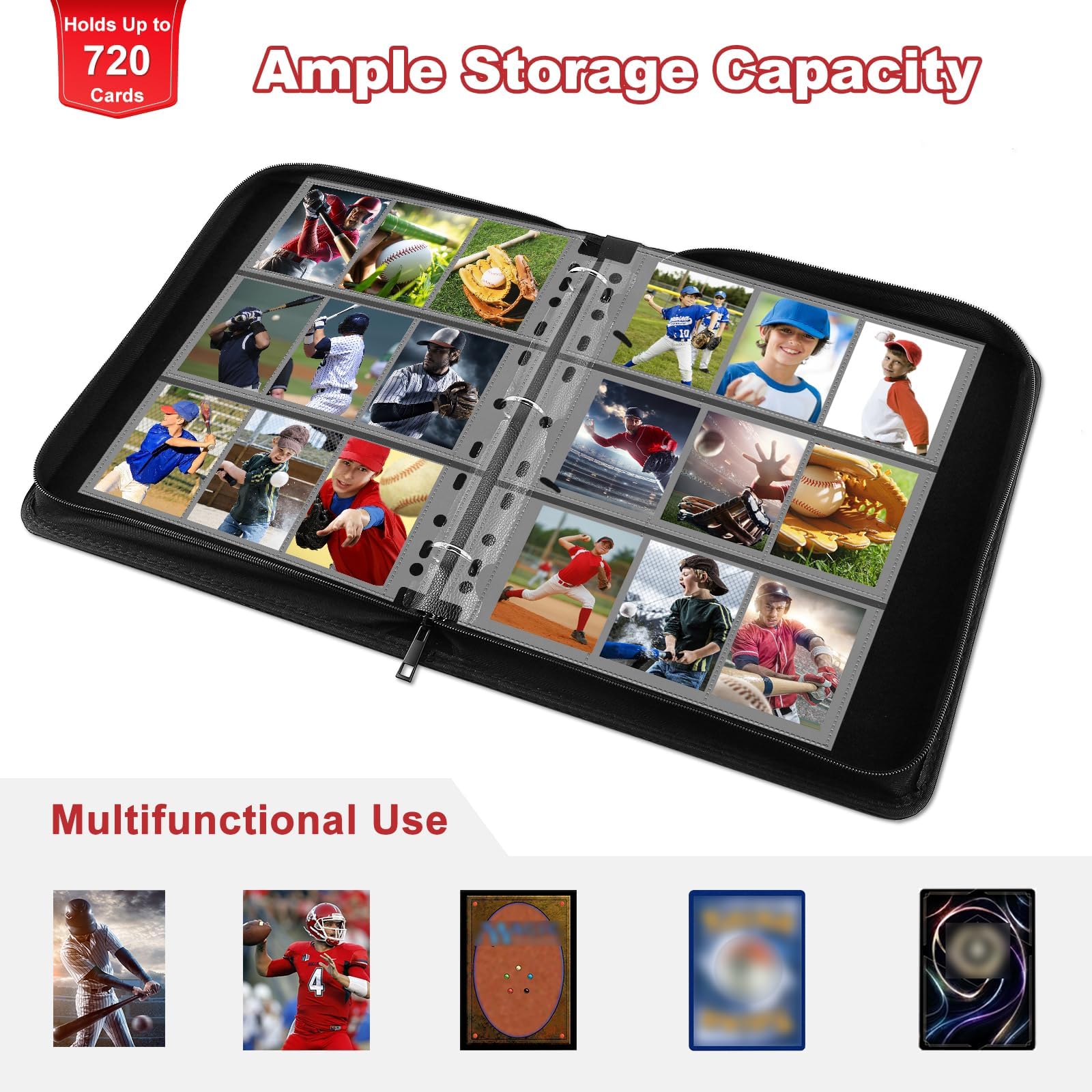 Foto 5 pulgar | Carpeta Coleccionable Mlikero Baseball Card 720 Pocket 2025 - Venta Internacional.