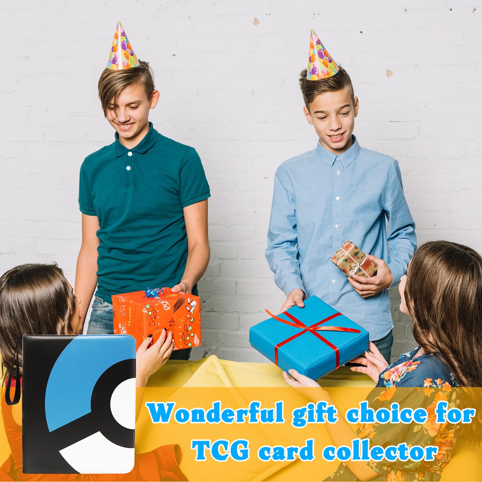Foto 6 | Carpeta De 9 Bolsillos, Diseño Moderno Para 900 Tarjetas, Color Azul - Venta Internacional.