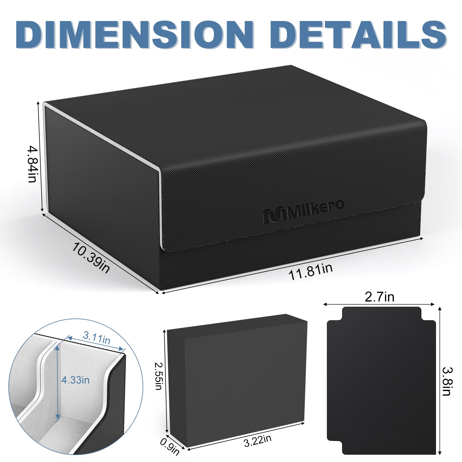 Foto 6 pulgar | Funda Para Cartas Coleccionables Mlikero Para Más De 1800 Cartas Con Cierre Magnético - Venta Internacional.
