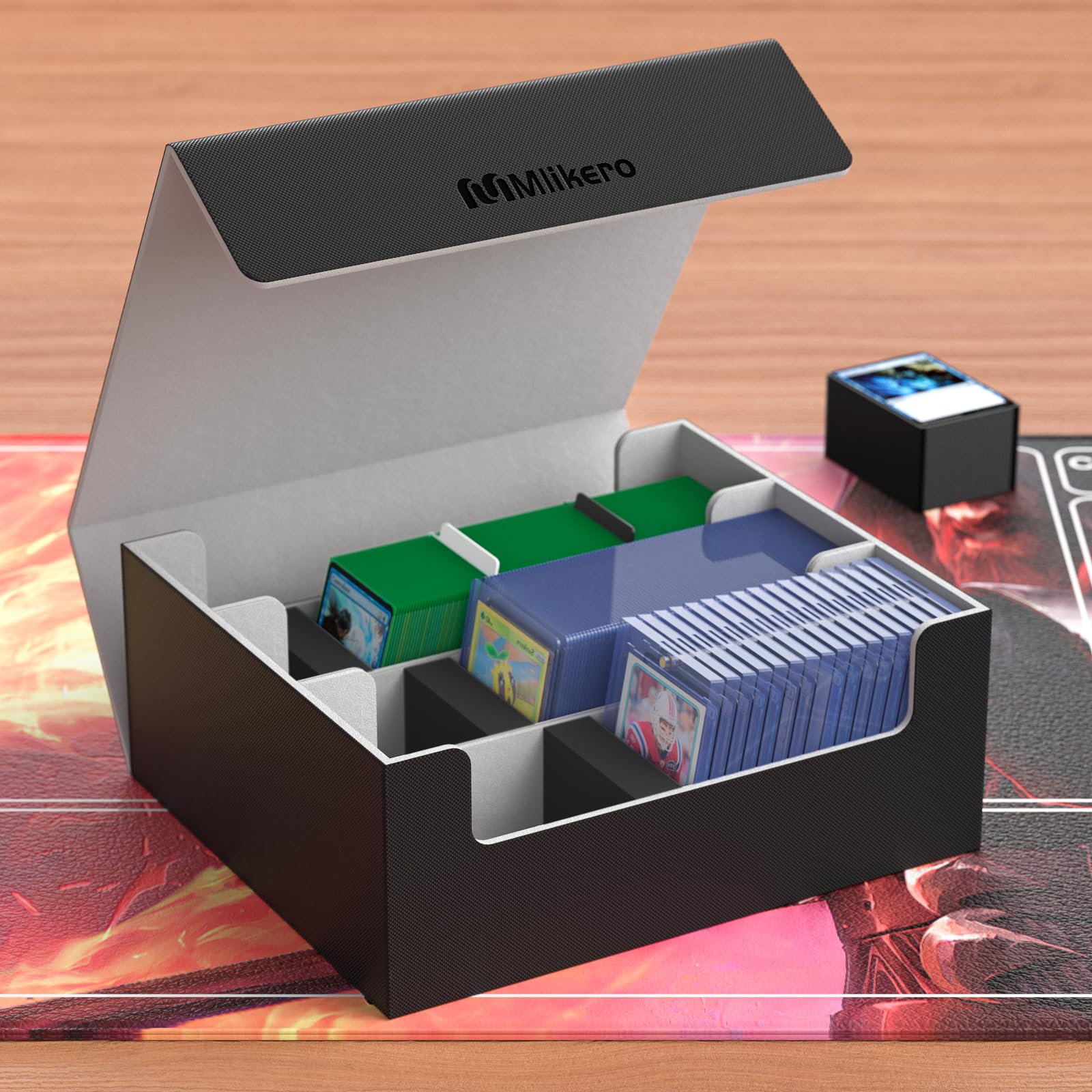 Foto 8 pulgar | Funda Para Cartas Coleccionables Mlikero Para Más De 1800 Cartas Con Cierre Magnético - Venta Internacional.