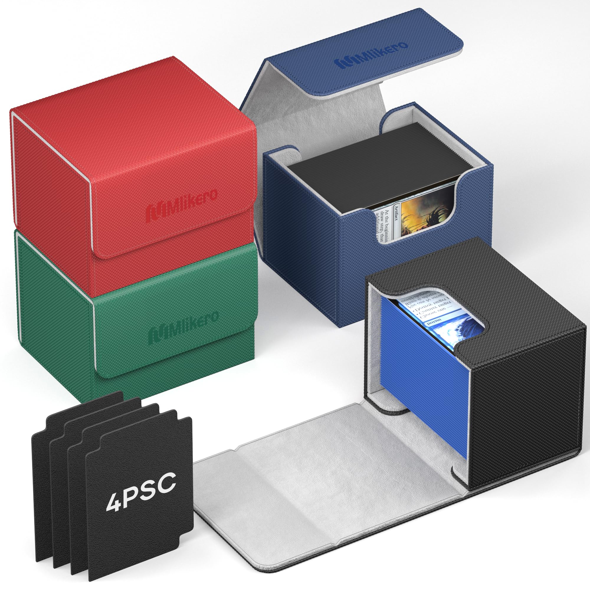 Foto 2 pulgar | Caja De Cartas Mlikero Commander, Más De 400 Cartas Con 4 Divisores X4 - Venta Internacional.