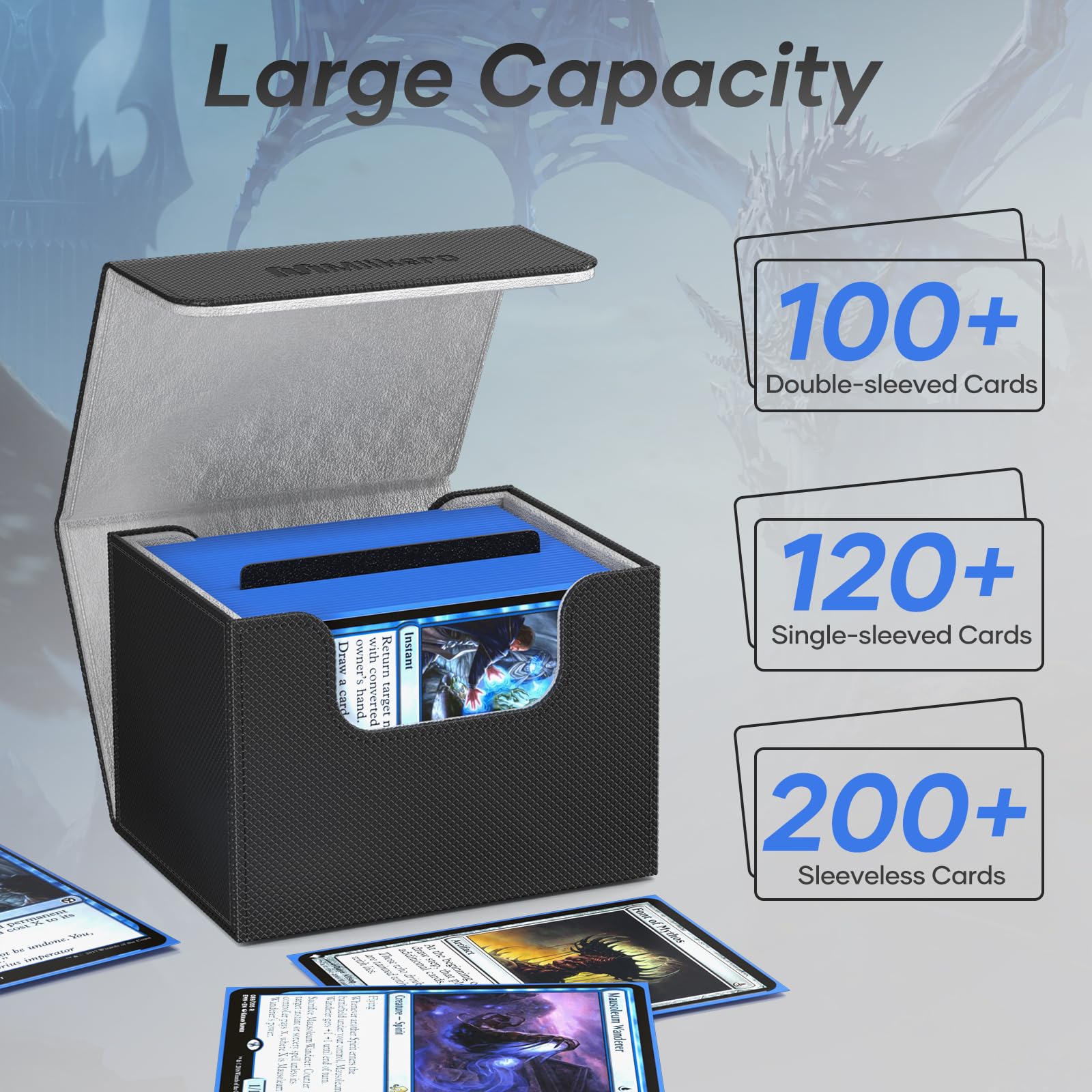 Foto 3 pulgar | Caja De Cartas Mlikero Commander, Más De 400 Cartas Con 4 Divisores X4 - Venta Internacional.
