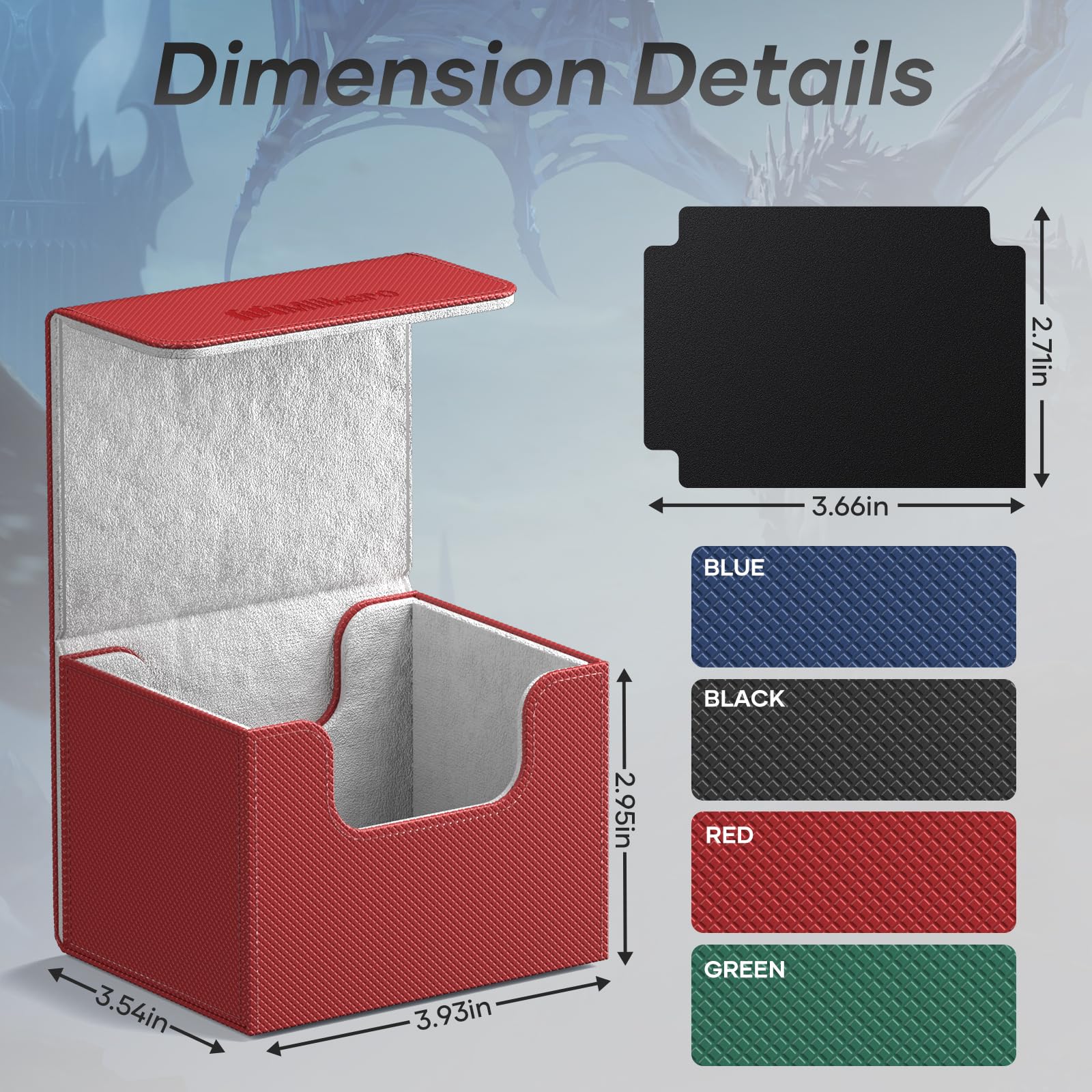 Foto 5 pulgar | Caja De Cartas Mlikero Commander, Más De 400 Cartas Con 4 Divisores X4 - Venta Internacional.