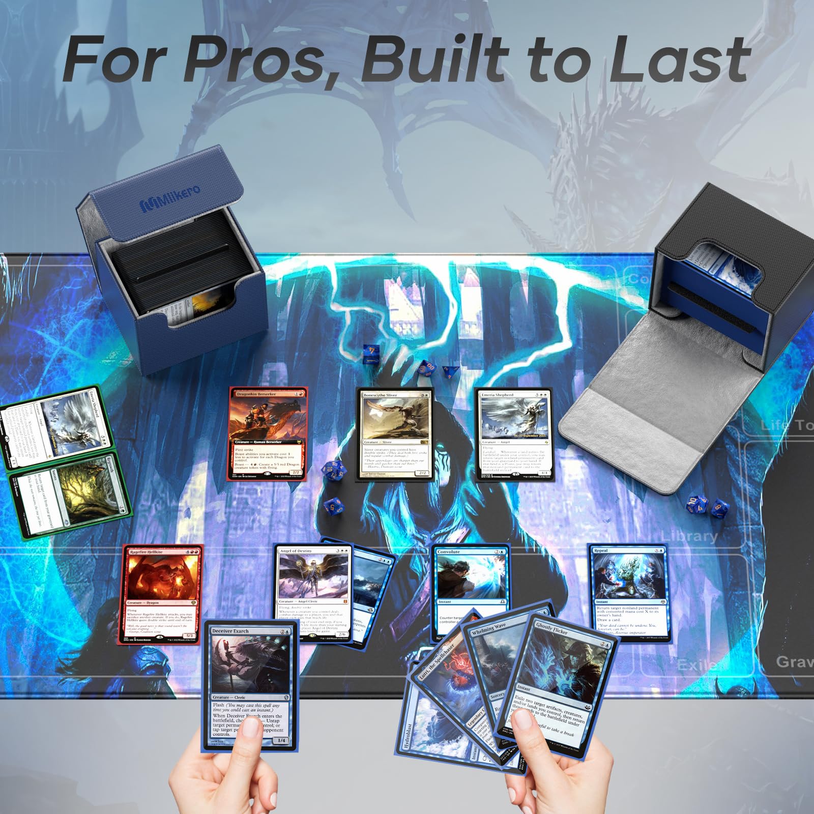 Foto 6 | Caja De Cartas Mlikero Commander, Más De 400 Cartas Con 4 Divisores X4 - Venta Internacional.
