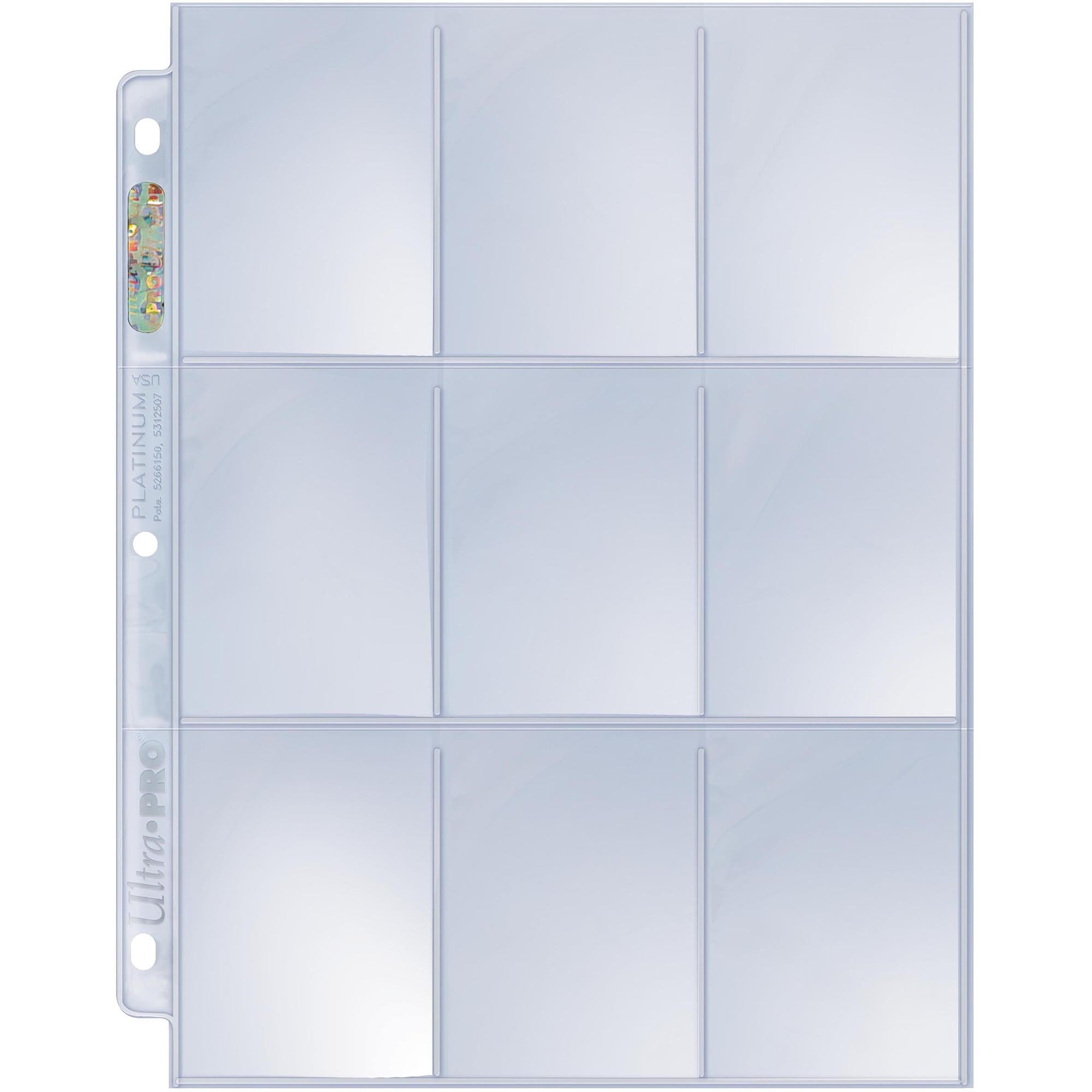 Foto 3 pulgar | Storage Pages Ultra Pro Platinum Series Con 9 Compartimentos Para Tarjetas Coleccionables - Venta Internacional.