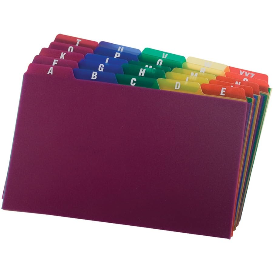 Foto 4 pulgar | Juego De 25 Guías Oxford Poly Alfabéticas De La A A La Z, 5 X 8 Pulgadas - Venta Internacional.