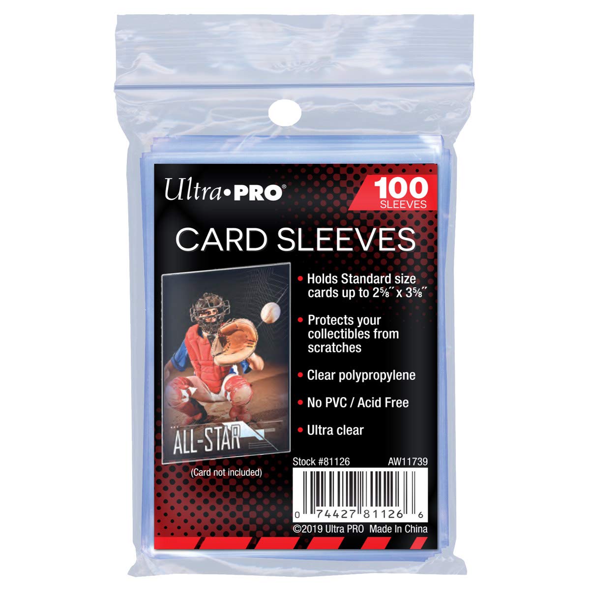 Foto 2 pulgar | Fundas Para Tarjetas Ultra Pro Soft, 100 Unidades, Para Tarjetas Deportivas - Venta Internacional.