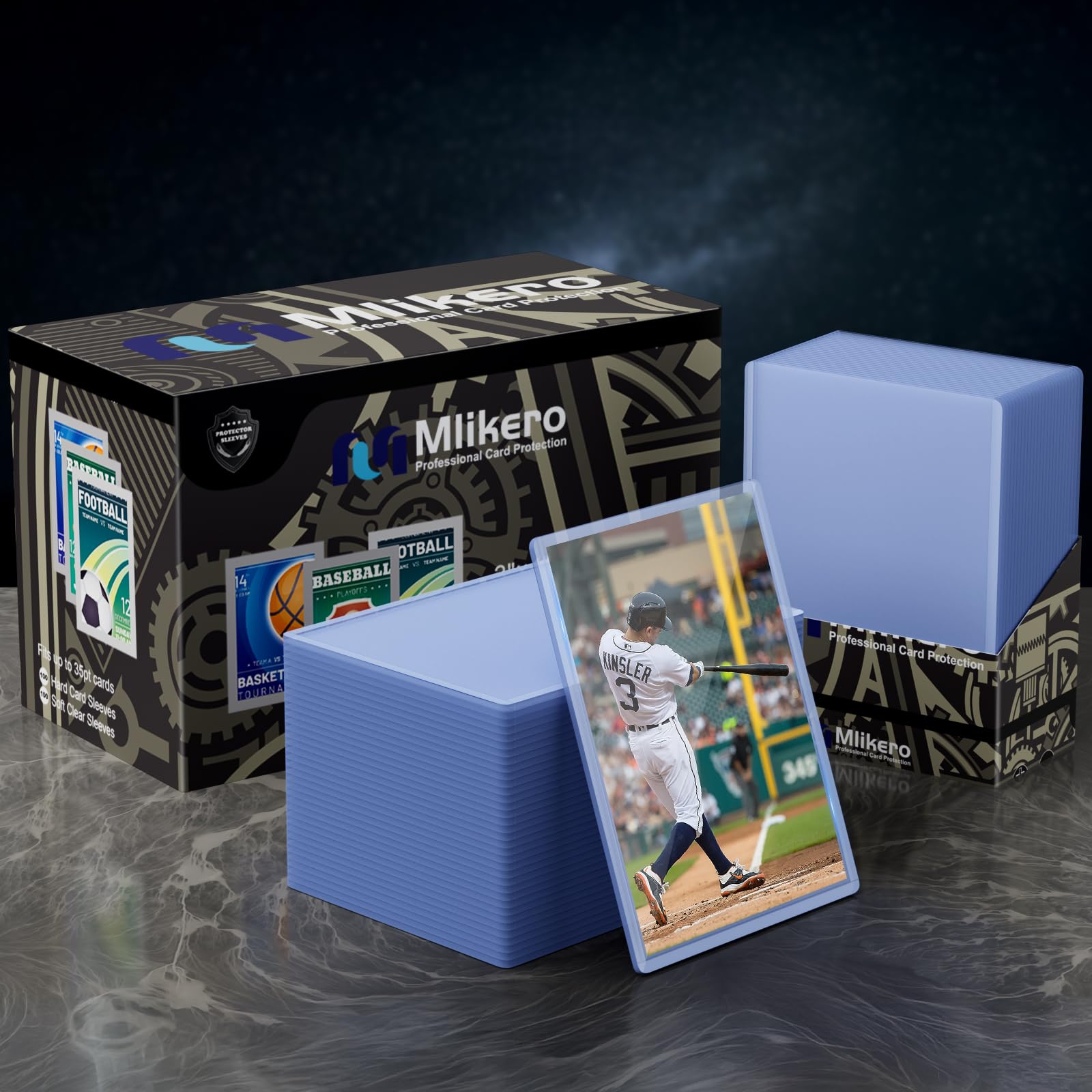 Foto 8 pulgar | Fundas De Plástico Duro Mlikero 1000 Para Tarjetas De Béisbol - Venta Internacional.