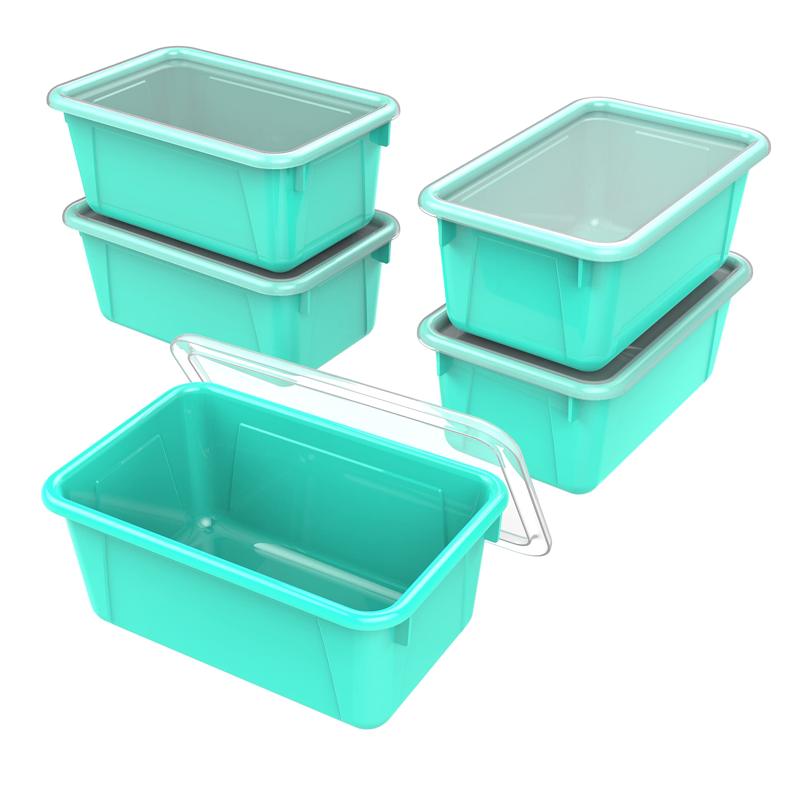 Foto 2 pulgar | Contenedores De Almacenamiento Storex, Cubos Pequeños, Color Verde Azulado (paquete De 5) - Venta Internacional.