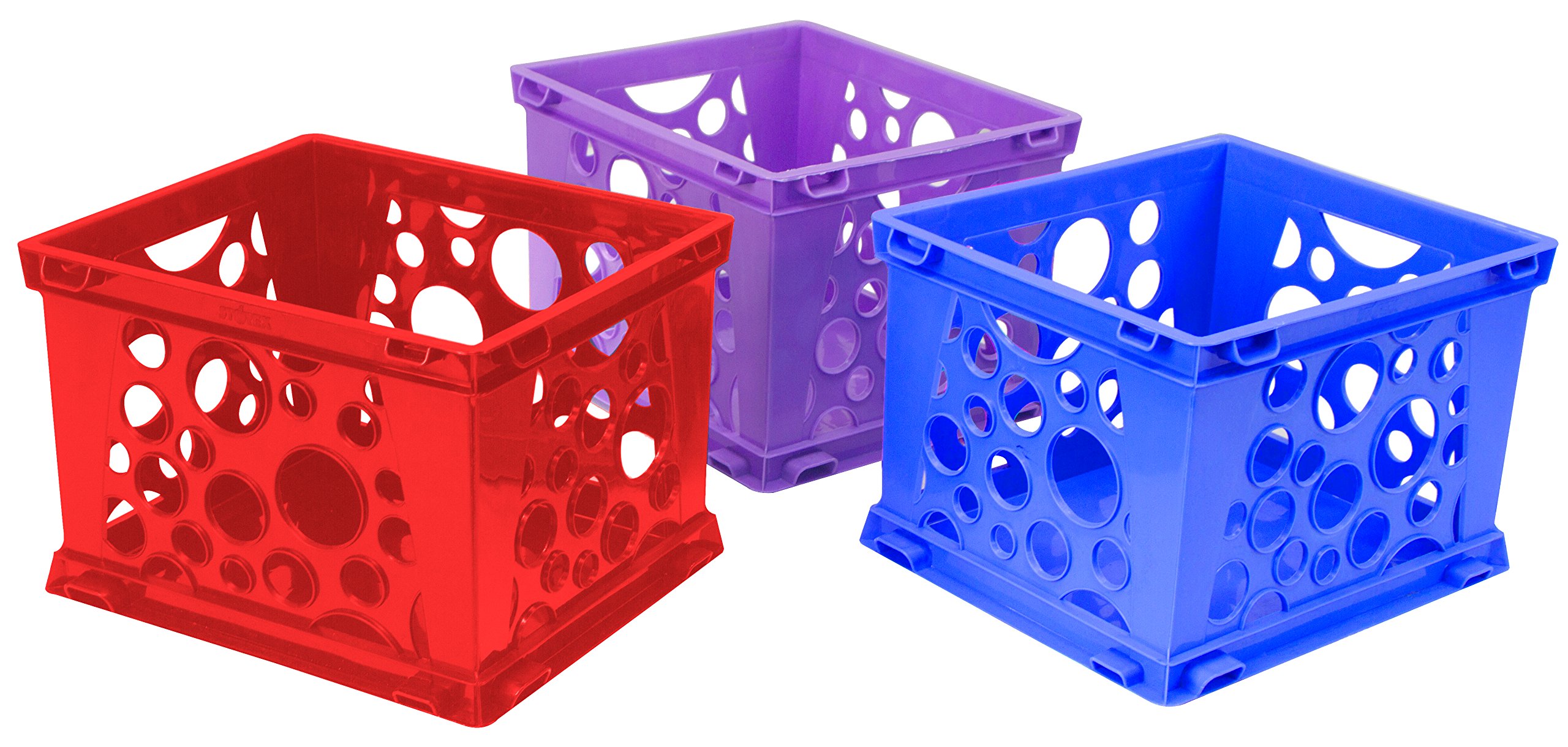 Foto 2 pulgar | File Crate Storex Premium Con Asas Recortadas, Color Rojo, Paquete De 3 - Venta Internacional.