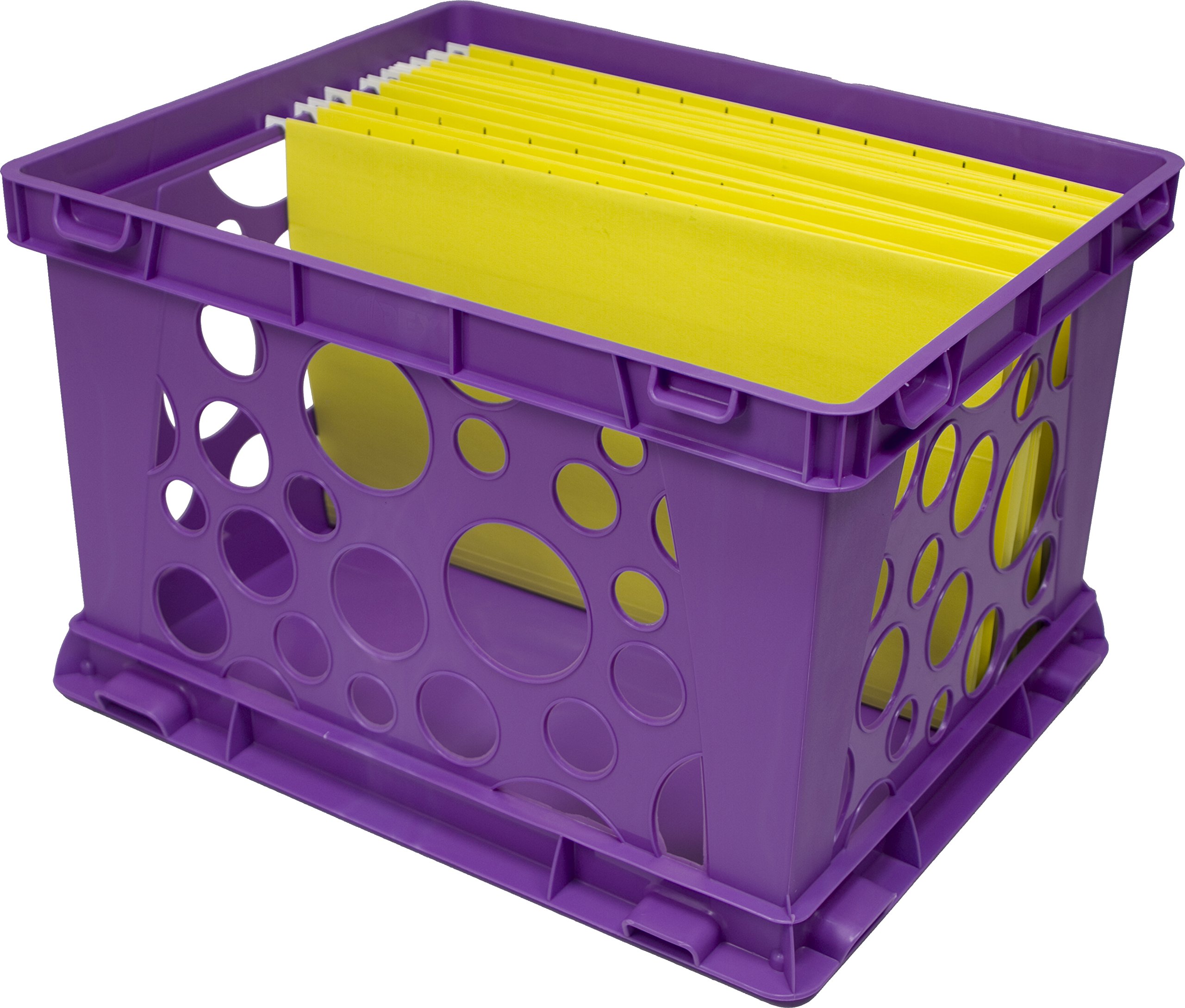 Foto 4 pulgar | File Crate Storex Premium Con Asas Recortadas, Color Rojo, Paquete De 3 - Venta Internacional.