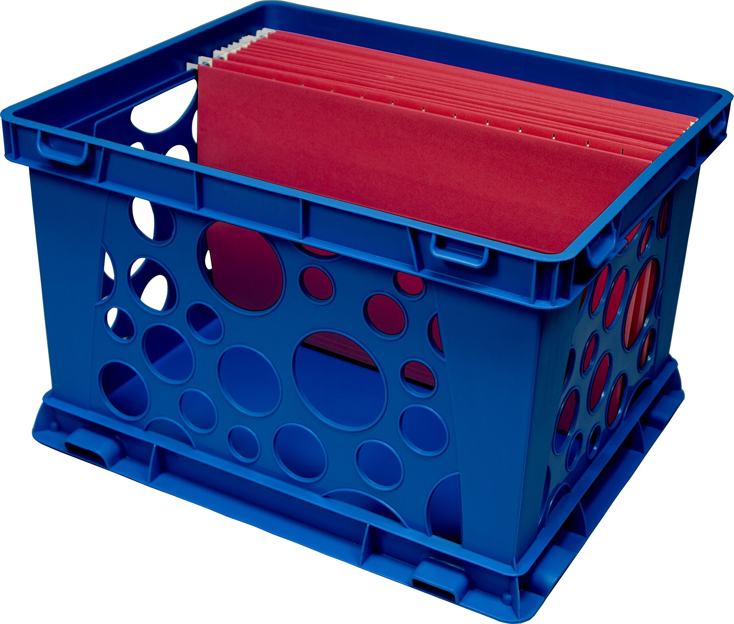 Foto 5 pulgar | File Crate Storex Premium Con Asas Recortadas, Color Rojo, Paquete De 3 - Venta Internacional.