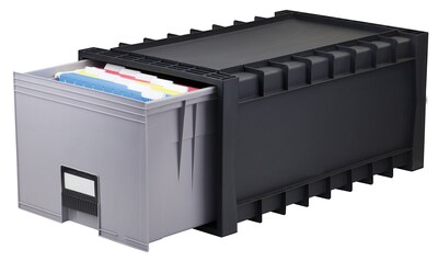 Foto 2 | Archive Files - Caja De Almacenamiento Storex Stx61106u01c, Color Negro Y Gris - Venta Internacional.