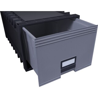 Foto 4 | Archive Files - Caja De Almacenamiento Storex Stx61106u01c, Color Negro Y Gris - Venta Internacional.