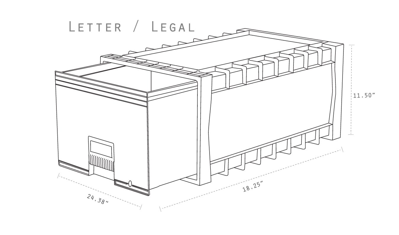 Foto 7 | Archive Files - Caja De Almacenamiento Storex Stx61106u01c, Color Negro Y Gris - Venta Internacional.