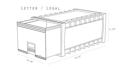 Foto 7 | Archive Files - Caja De Almacenamiento Storex Stx61106u01c, Color Negro Y Gris - Venta Internacional.