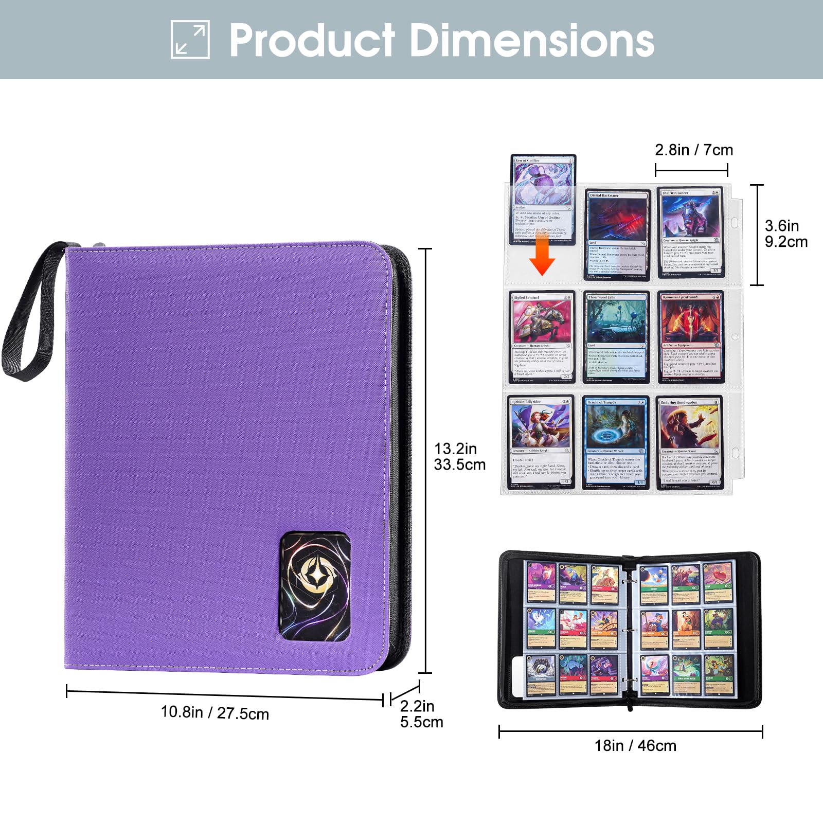 Foto 4 pulgar | Carpeta Procase 900 Bolsillos Con Ventana Transparente, Color Morado - Venta Internacional.