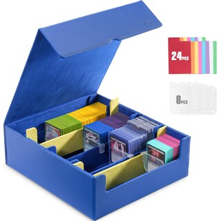 Foto 1 | Caja De Almacenamiento Para Tarjetas Coleccionables Procase 3400+, Piel Sintética, Color Azul - Venta Internacional.