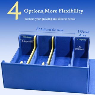 Foto 5 | Caja De Almacenamiento Para Tarjetas Coleccionables Procase 3400+, Piel Sintética, Color Azul - Venta Internacional.