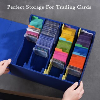 Foto 6 | Caja De Almacenamiento Para Tarjetas Coleccionables Procase 3400+, Piel Sintética, Color Azul - Venta Internacional.