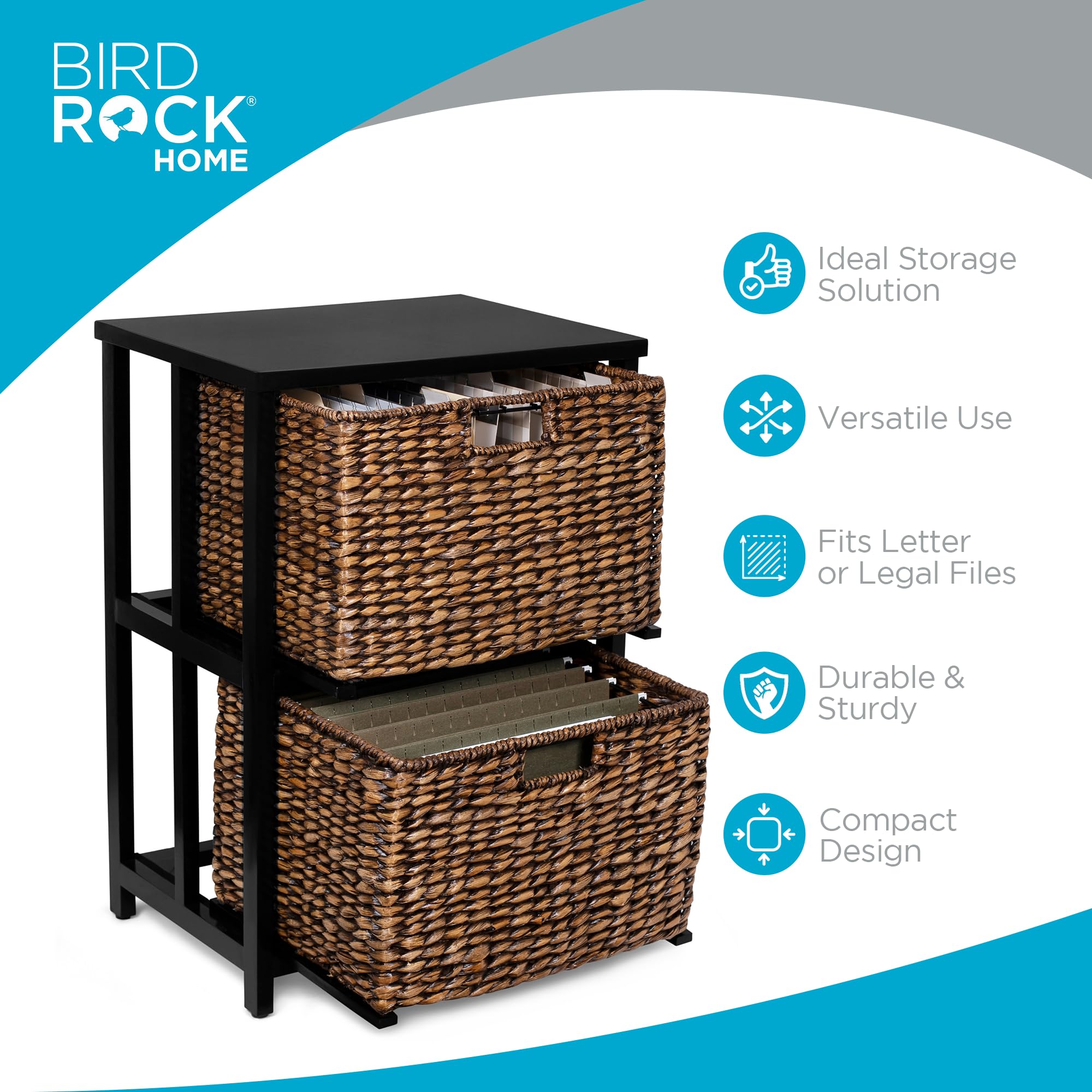 Foto 4 pulgar | Archivo Cubby Birdrock Home De 2 Niveles Con Tapa De Madera, Marrón Lavado - Venta Internacional.